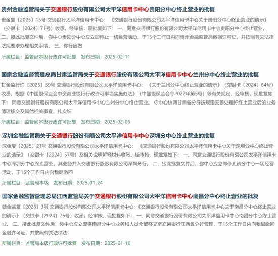 交通银行中高层人事调整 开年已关闭4家信用卡分中心  第9张